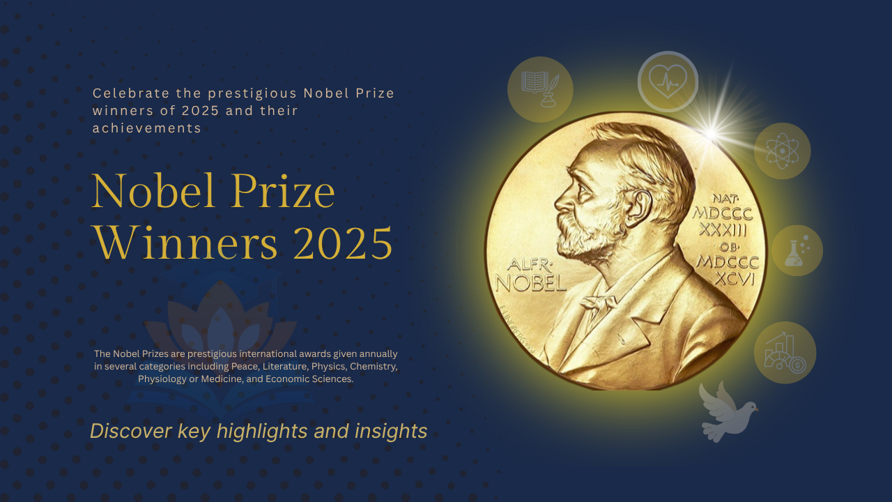 Image of Nobel Prizes 2025 Winner List - Complete Summary Notes