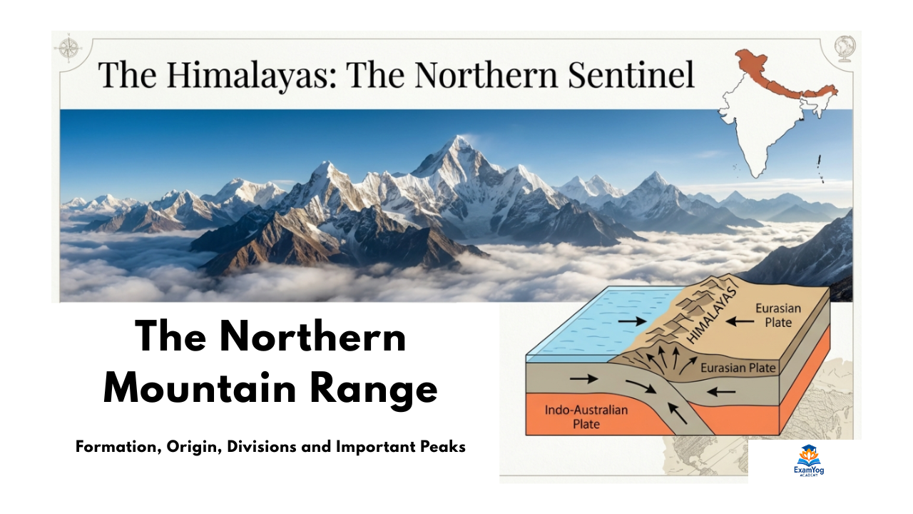 Image of Northern Mountain of India NCERT Notes: Himalayan Range - Formation, Origin, Divisions and Important Peaks
