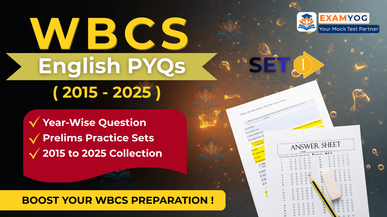 Image of WBCS English Previous Year Questions 2015 to 2025 with Answers Free PDF Download