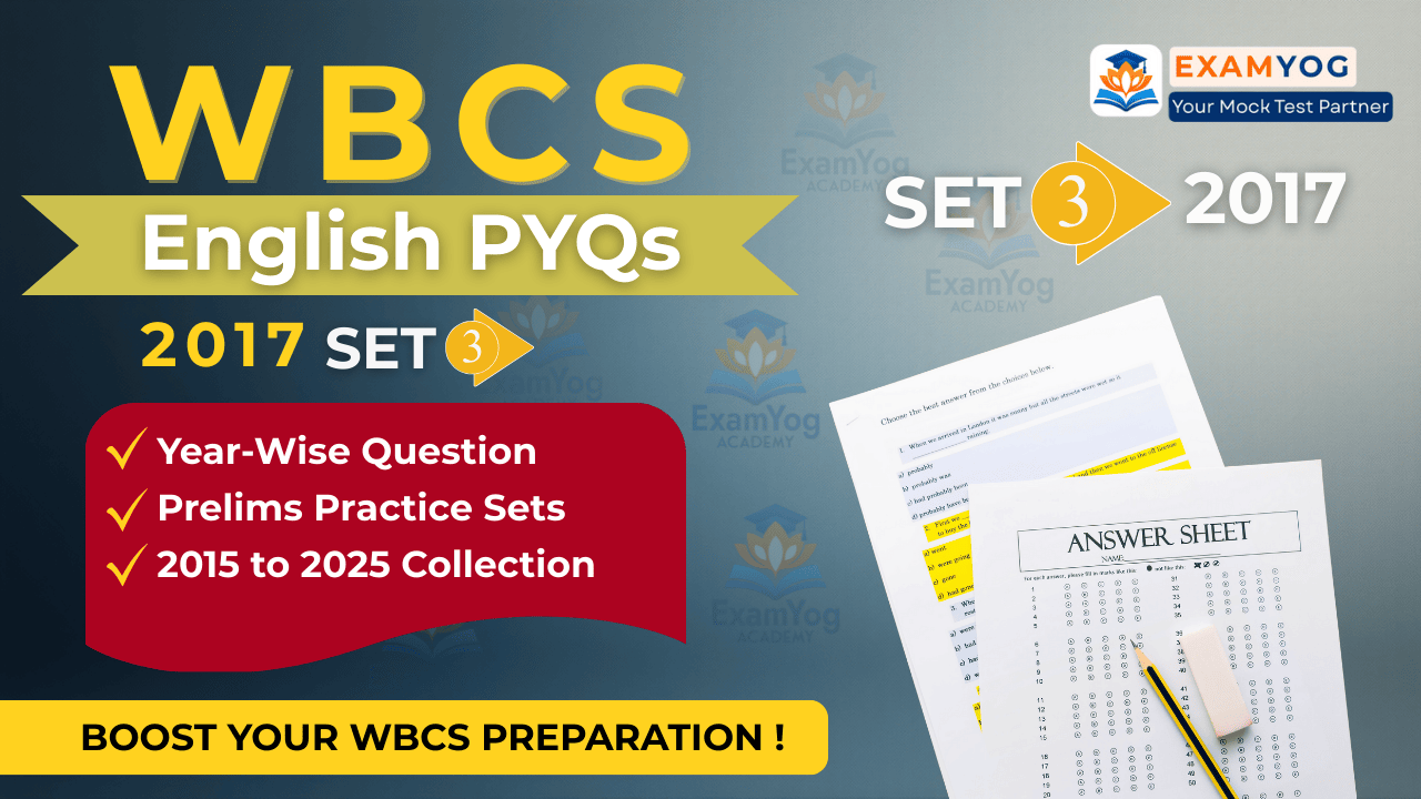 Image of WBCS 2017 English PYQs with Answers Free PDF Download for Prelims